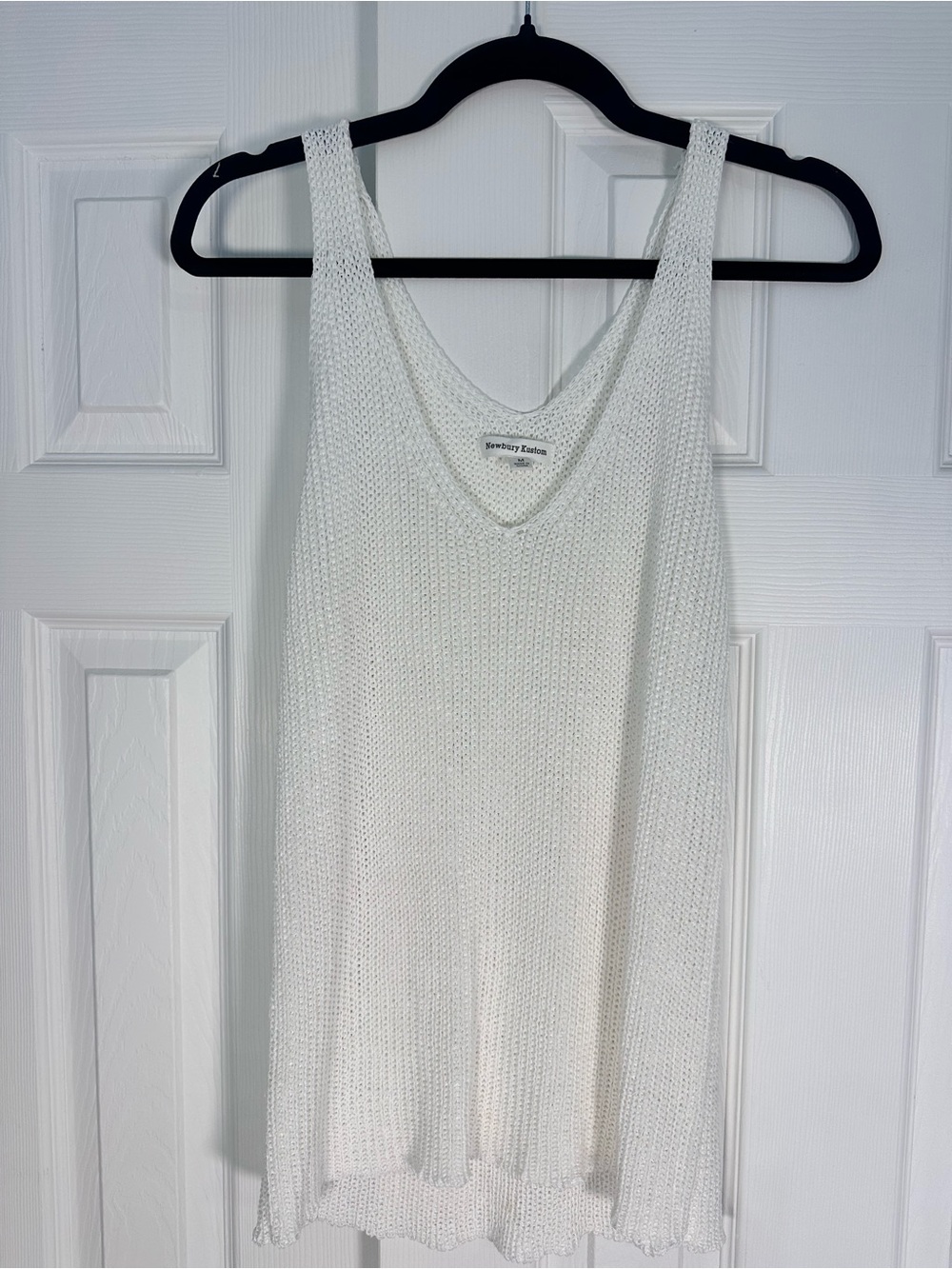 Newbury Kustom Cream Knit V-Neck Tank